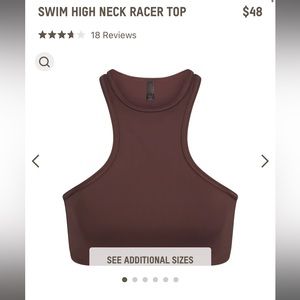 NWT- Skims Swim High Neck Racer Top